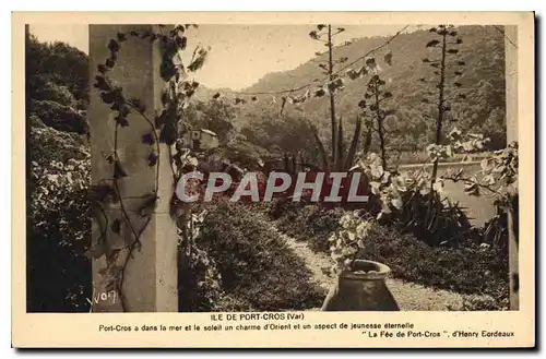 Cartes postales Ile de Port Cros Var Port Cros a dans le mer et le soleil un charme d'Orient en un aspect de jeu