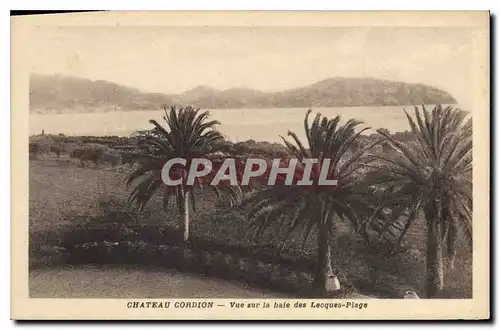 Cartes postales Chateau Cordion Vue sur la baie des Leoques Plage