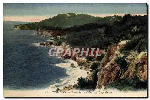 Ansichtskarte AK Toulon Vue de la Cote du Cap Brun