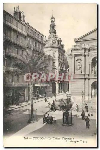 Cartes postales Toulon La Caisse d'epargne