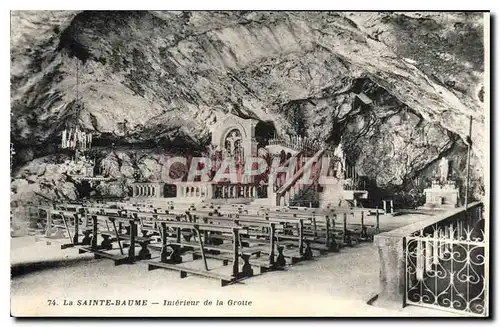 Cartes postales La Sainte Baume Interieur de la Grotte