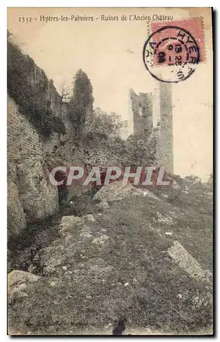 Cartes postales Hyeres les Palmiers Ruines de l'Ancien Chateau