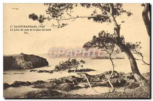 Cartes postales Saint Raphael Var Le Lion de mer et le Lion de terre