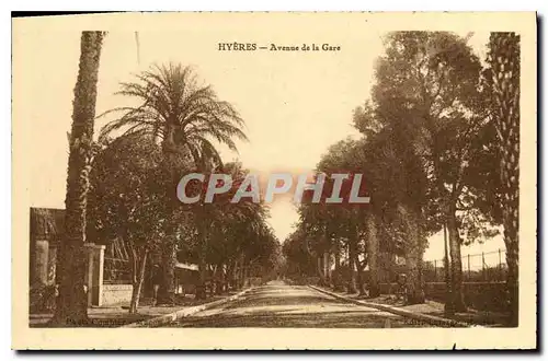 Cartes postales Hyeres Avenue de la Gare