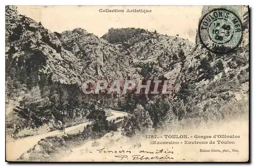 Ansichtskarte AK Collection Artistique Toulon Gorges d'Ollioules Excursion Environs de Toulon