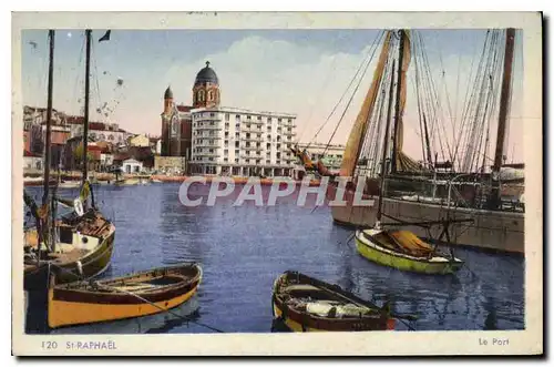 Cartes postales St Raphael Le Port Bateaux