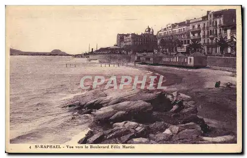 Cartes postales St Raphael Vue sur le Boulevard Felix Martin