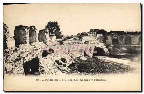 Ansichtskarte AK Frejus Ruines des Arenes Romaines