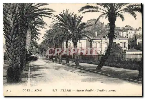 Cartes postales Cote d'Azur Hyeres Avenue Godillot