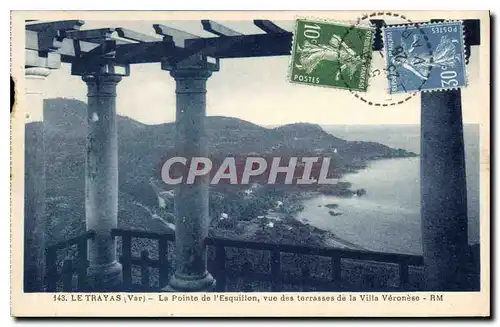 Cartes postales Le Trayas Var La Pointe de l'Esquillon vue des terrasses de la Villa Veronese