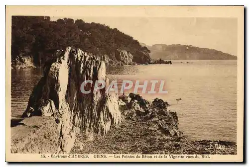 Ansichtskarte AK Environs d'Hyeres Giens Les Pointes du Beron et de la Vignette vues du Niel