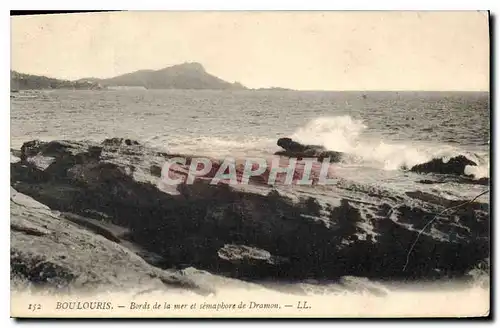 Cartes postales Boulouris Bords de la mer et semaphore de Dramon