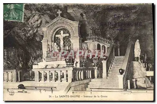 Cartes postales La Sainte Baume Interieur de la Grotte