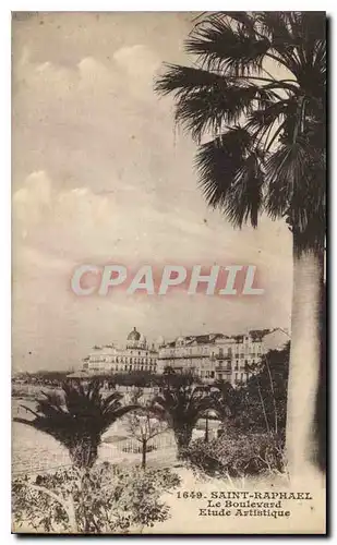 Cartes postales Saint Raphael Le Boulevard Etude Artistique