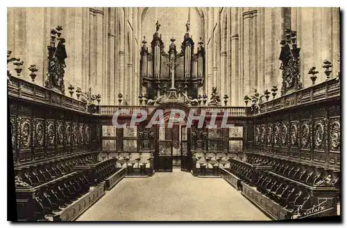 Ansichtskarte AK Basilique de St Maximin Var Choeur Vue d'ensemble Orgue