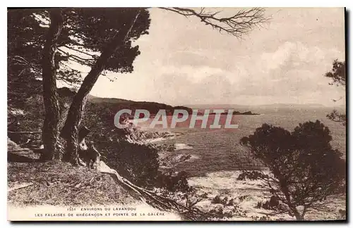 Ansichtskarte AK Environs du Lavandou Les Falaises de Bregancon et Pointe de la Galere