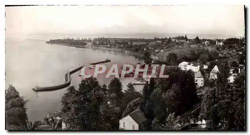 Cartes postales Thonon les Bains Panorama sur le Port pris de la Corniche