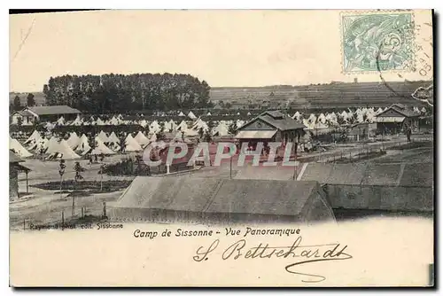 Cartes postales Camp de Sissonne Vue Panoramique Militaria