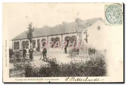 Cartes postales Camp de Sissonne Infirmerie Militaria