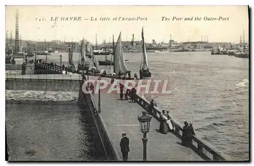 Ansichtskarte AK Le Havre La jetee et l'Avant Port