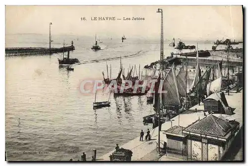 Ansichtskarte AK Le Havre Les Jetees Bateaux