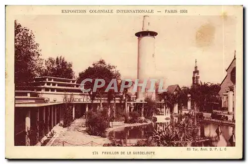 Cartes postales Exposition Coloniale Internationale Paris 1931 Pavillon de la Guadeloupe