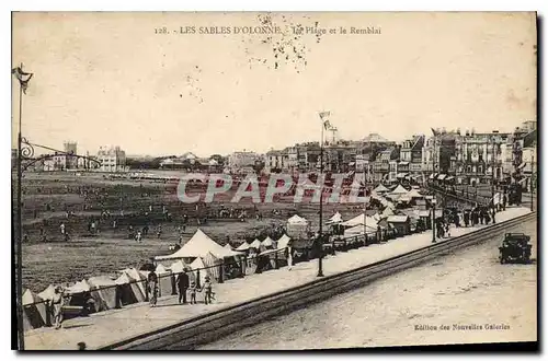 Cartes postales Les Sables d'Olonne La Plage et le Remblai