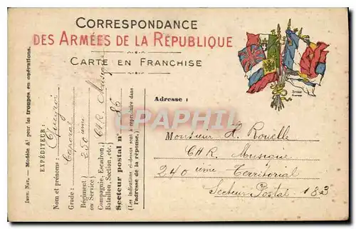 Carte de Franchise Militaire Rouelle Queyroi