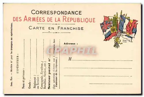 Carte de Franchise Militaire