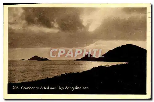 Cartes postales Coucher de Soleil aux Iles Sanguinaires