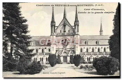 Ansichtskarte AK Chartreuse de Neuville sous Montreuil Cour d'honneur Entree de la grande chapelle