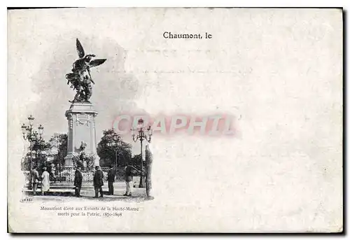 Cartes postales Chaumont Monument eleve aux Enfants de la Hamte Marne morts pour la Patrie