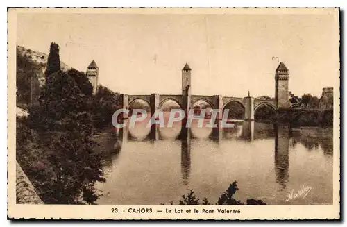 Cartes postales Cahors Le Lot et le Pont Valentre