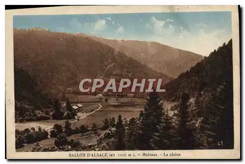 Cartes postales Ballon d'Alsace Malvaux La plaine