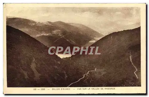 Ansichtskarte AK Ballon d'Alsace Vue sur la Vallee de Masevaux