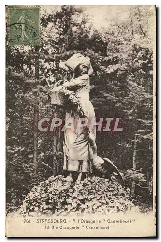 Cartes postales Strasbourg A l'Orangerie Ganseliesel