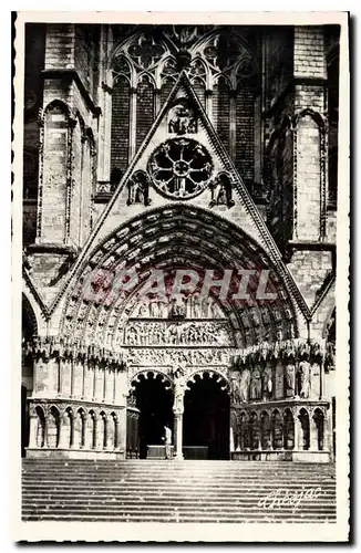 Ansichtskarte AK Bourges Cathedrale Le Portail Central