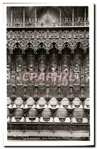 Ansichtskarte AK Auch La Basilique Les Stalles du Cheour