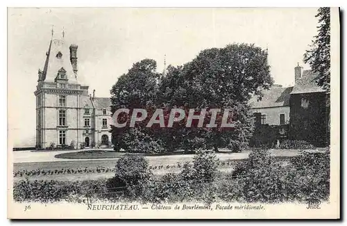 Cartes postales Nuefchateau Chateau de Bourlemont Facade meridionale