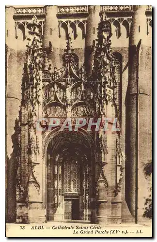 Cartes postales Albi Cathedrale Ste Cecile Le Grand Porche