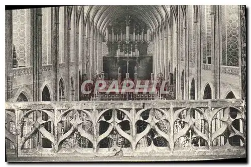 Cartes postales Albi Interieur de la Cathedrale Orgue