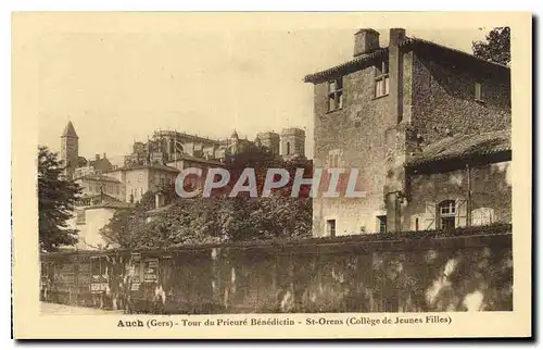 Cartes postales Auch Gers Tour du Prieure Benedictin St Orens College de Jeunes Filles