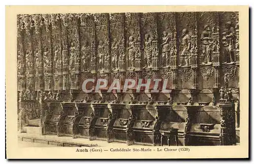 Cartes postales Auch Gers Cathedrale Ste Marie Le Choeur