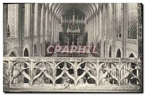 Ansichtskarte AK Albi Interieur de la Cathedrale Orgue