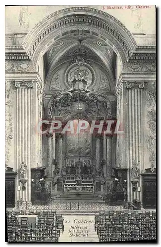 Cartes postales Castres Interieur de l'Eglise St Benoit