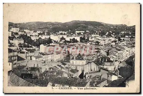 Cartes postales Cannes Vue generale