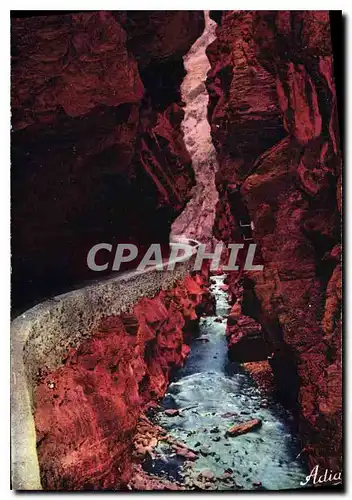 Cartes postales Les Gorges du Cians AM Interieur des Gorges et la Route de Beuil