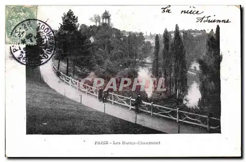 Cartes postales Paris Les Buttes Chaumont