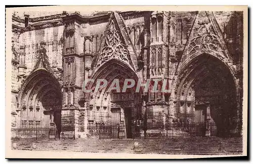 Cartes postales Cathedrale de Meaux ND Portail occidental