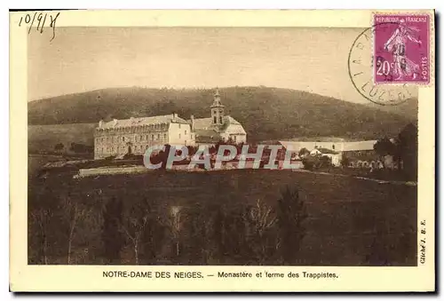 Cartes postales Notre Dame des Neiges Monastere et terme des Trappistes